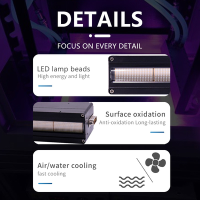 LED UV personnalisable traitant le système pour la machine à étiquettes de Flexo