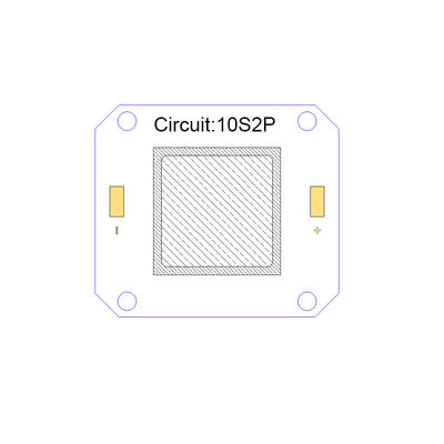 4046 50W plein spectre 395nm LED UV de l'ÉPI LED pour l'imprimante excentrée