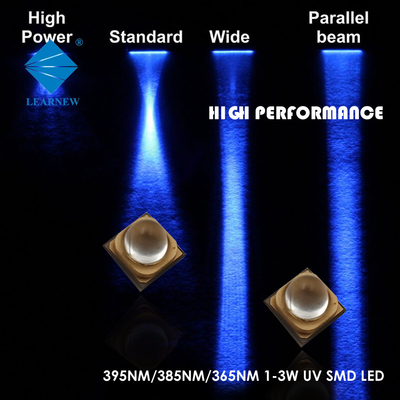 ÉPI ultra-violet UV LED de la puce 365nm 700mA de GV 3W LED