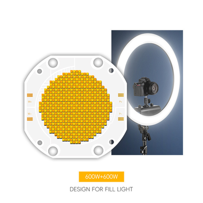Prix d'usine 75*75 60V 600W+600W LED à double CCT COB Bi Couleur COB LED Puce haute puissance COB LED