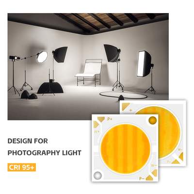 Puce LED bicolore 2424 Série 40W 40W 2800K/6500K CCT 100/110 LM/W 1100MA IF 36V-38V Pour éclairage de photographie
