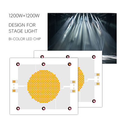 Puce LED COB haute puissance 1200W 75-85V Ra95 2700K/6500K 18-21A*2 120x100mm pour lampe photographique Blanc Blanc chaud Double gradation
