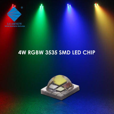 4W haute puissance SMD3535 RGBW 350mA 620-630nm 520-530nm 460-470nm 3000K avec des lumières de scène