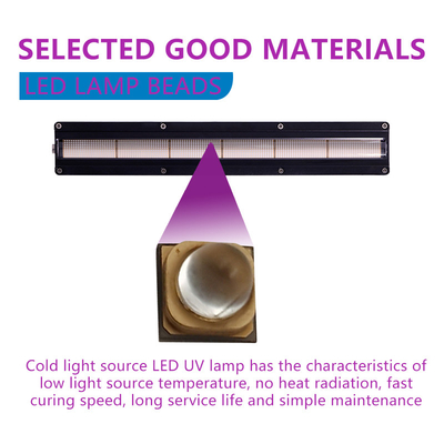 adapté aux besoins du client le traitement de l'équipement de traitement UV mené UV de dessiccateur de système de la lampe 395nm pour le lit plat numérique a mené l'imprimante UV