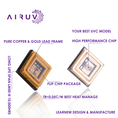Puce UV-C 255nm SMD LED 3535 6V de LEARNEW 1W LED pour la désinfection d'air