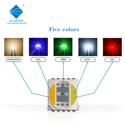 5454 5054 6064 puce LED SMD 0,5w 1,5w 2,5w Rgbww à spectre complet pour la photographie