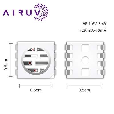 SMD5050PIR2 Série puces haute puissance 0,3w 585-595nm 840-850nm 80-100mW Pour les appareils photo et l'impression 3D
