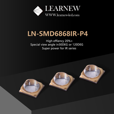Puces à LED IR à haute densité et intensité 5-8W pour une longueur d'onde dominante 730-950MM
