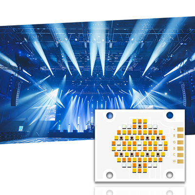 180W CRI 95 COB RGBCW 24V-26V 5 puce LED couleur pour la lumière de scène par LED