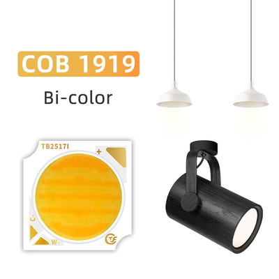 19x19MM COB LED Chip 2800K/6500K CCT réglable 18W 25W Ra90 pour lampe de photographie