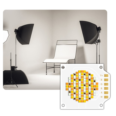 Puissance élevée 250W COB LED Chip avec cinq couleurs Dimmable fonction et réglable CCT