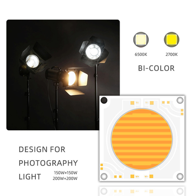 5454 LED à double température de couleur COB CHIP 150W+150W 200W+200W CRI 95 Pour la lumière de photographie