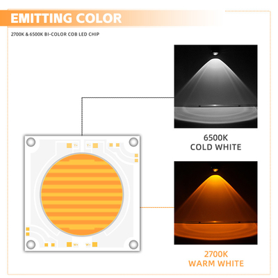 5454 Cob Chip Double température de couleur Dimmable pour les lumières de photographie et les lumières de scène