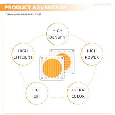 Bi-couleur 2700-6500K haute IRC Ra>95 LED COB CHIP haute puissance 150W + 150W 200W + 200W pour la photographie