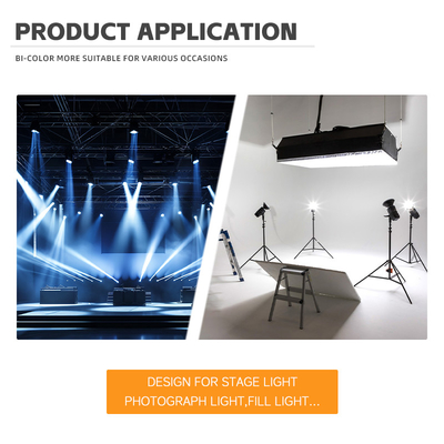 Puissance élevée Bi Couleur 300W 6060 Flip Chip personnalisé Cob LED Chip Pour Commercial Led Light Lumière de scène