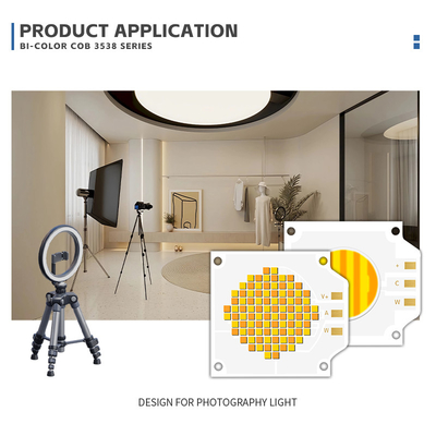 350w 200+200w Photographie lumière LED puce, CRI96 COB LED puce 2700-6500K 4000K pour les lumières de scène