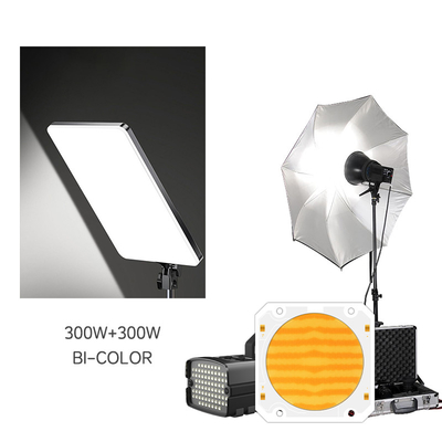 60*60 195-205V 300W 300W Double CCT LED COB 200W 200W Bi Color COB LED Chip avec 90LM/W et CCT 620nm/460nm/520nm/2700K/6500K