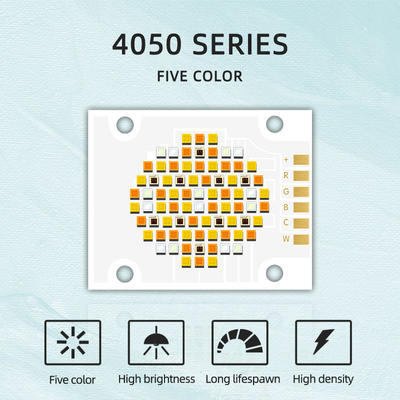 Puissance élevée 180W UV LED Light Quartz Lens 4050 puce SMD 620nm/460nm/520nm/2700K /6500K cinq couleurs COB puces LED