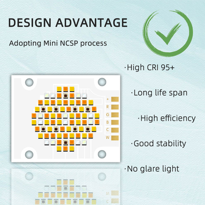 4050 LED Chip 180W 6500K W/C 2.8A RGB 1A LM/W 90 VF 24V MOQ 5K PCS Lampes photographiques avec 2.8A W/C et 1A RGB