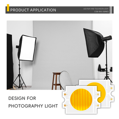 Puce LED bicolore 300W + 300W COB pour l'éclairage vidéo et cinématographique Ultra-luminosité Ra95 chaud + froid blanc CRI>95Ra double couleur