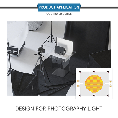 2400W COB Bi-Color 2700K 6500K CCT Haute puissance 1200W + 1200W COB 120mm*100mm Module de puce LED CRI 95+ pour l'éclairage photographique