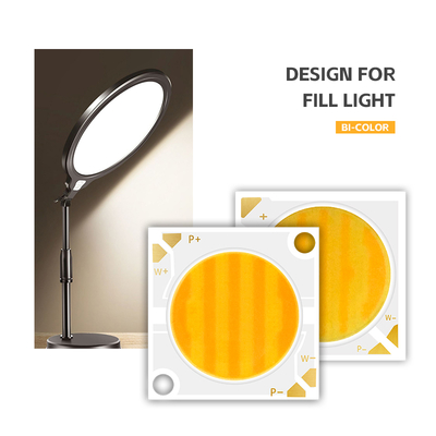 Puce LED bicolore 2424 Série 40W 40W 2800K/6500K CCT 100/110 LM/W 1100MA IF 36V-38V Pour éclairage de photographie