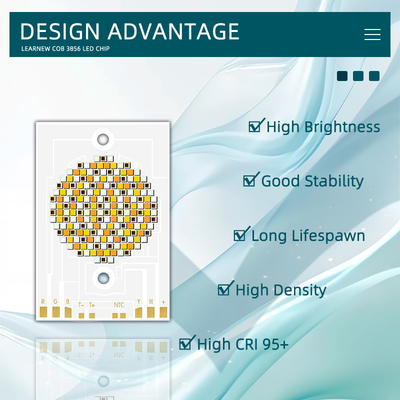 Puce LED COB 3856 de 300W 36-39V RGBCW pour éclairage photographique