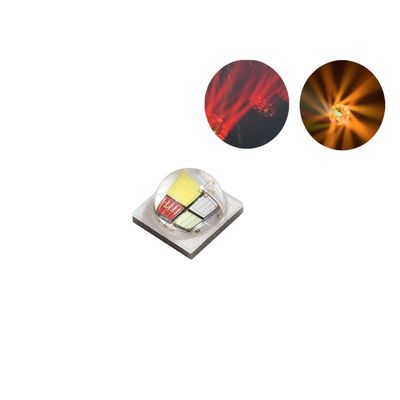 Puce LED SMD RGBW 3W 4W avec une taille de 3,5*3,5mm et un courant de 350mA pour les solutions d'éclairage haute puissance