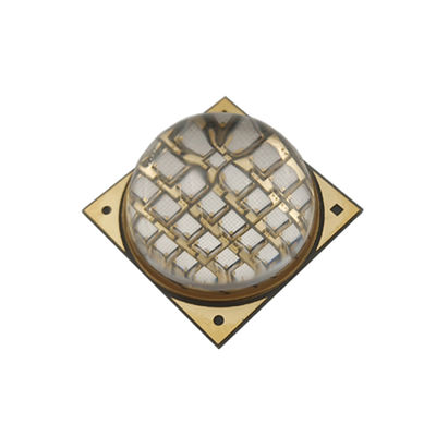 100W 395nm 60-90deg UVA LED COB puce pour le durcissement UV avec lentilles de verre au quartz