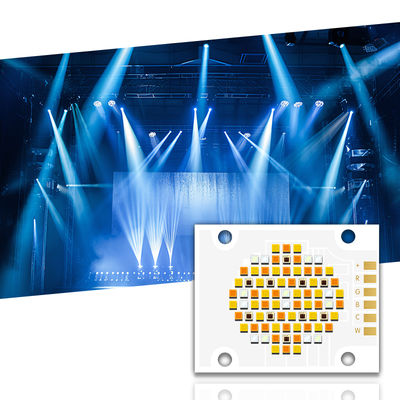 Puce LED COB RGBWC cinq couleurs 180W 300W avec tension d'entrée 21-24V et angle de vision de 120° pour l'éclairage photographique