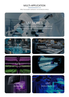 Puissance personnalisable à haute puissance 0.5w UVC LED Chip SMD LED Chip Flip Chip 250-270nm 5-7V pour la désinfection de l'air par l'eau industrielle