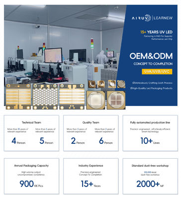 LED UVC de haute qualité 250nm 260nm 270nm 280nm 0.5W SMD Type pour boîte de stérilisation portable et machine à laver