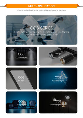 Puissance élevée de 2100 W 8598 RGBCW COB LED Chip avec angle de vision de 120° et tension d'entrée de 80-86V pour l'éclairage de scène et photographique