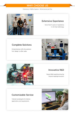 Gros rendement lumineux élevé 300W+300W 5555 Puce LED COB bicolore haute puissance, IRC élevé 95, COB blanc pour lumière vidéo de film