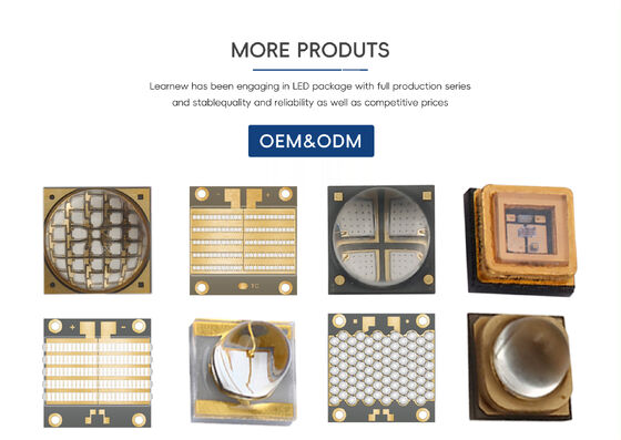 Lumière d'imprimante à jet d'encre de la série UVA 3535 300W Haute densité Haute puissance optique Faible résistance thermique 365 385 395nm Longueur d'onde