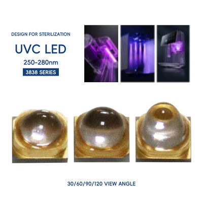 LED UV 270nm 3838 LED UV Haute Puissance UV UVC LED UV-C LED 265nm UVC LED 270nm UV-C LED 1W 3W
