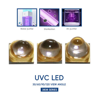 LED UV 270nm 3838 LED UV Haute Puissance UV UVC LED UV-C LED 265nm UVC LED 270nm UV-C LED 1W 3W