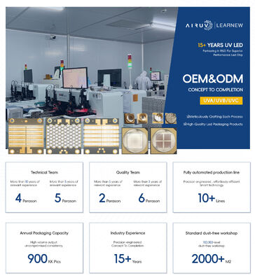 Diode LED UV 5W-7W 55mil SMD3838 Haute Puissance 365nm 385nm 395nm 405nm Puces LED UV pour Durcissement UV