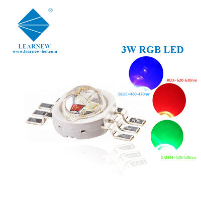 Cadre à plomb en cuivre pur 3w Rgb Led Array Puissance élevée Puce LED rouge vert bleu pour l'éclairage de piste et de piste