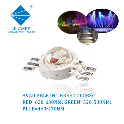 Cadre à plomb en cuivre pur 3w Rgb Led Array Puissance élevée Puce LED rouge vert bleu pour l'éclairage de piste et de piste