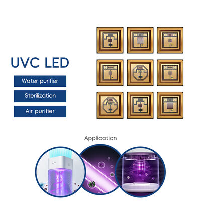 3636 UVC 1W 220-235nm si 100mA 3,6*3,6MM Angle de vue 120°