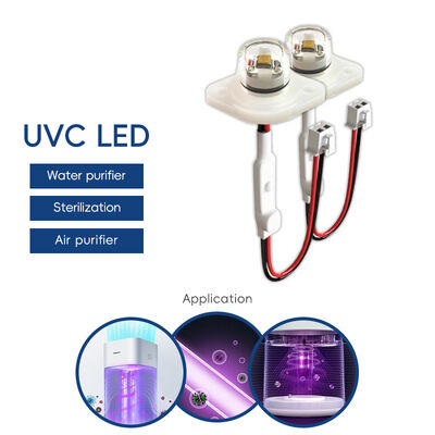 Module LED à haute efficacité UV UV-C DC12V UVC 275nm 0,5W 40mA IP68 DC24V Purifier l'eau et l'air 6-10mW
