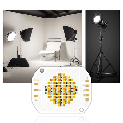 Puce LED COB 350W 2700K-6500K RGBCW couleur complète réglable avec angle de vision de 120° pour projecteurs de scène et de photographie